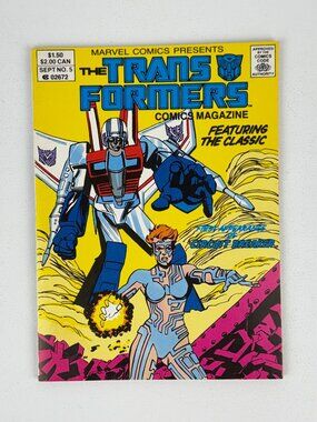 The Transformers Comics Magazine #5 Canadian Price Variant Marvel 1987